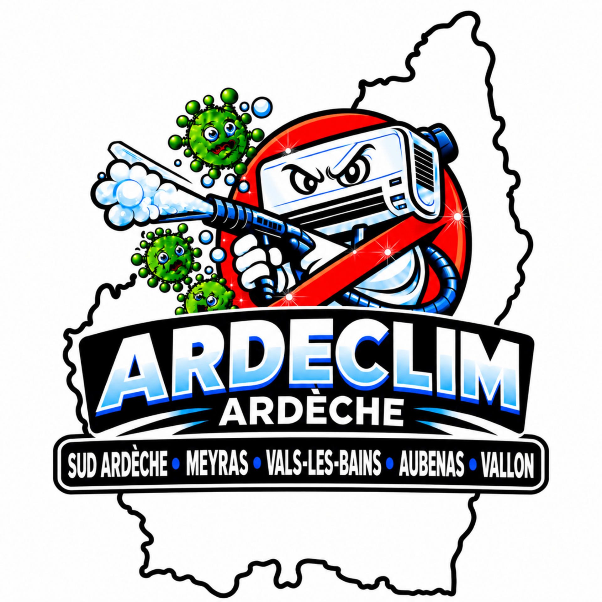 Logo ARDECLIM — nettoyage et désinfection de climatisation en Sud Ardèche et Drôme provençale