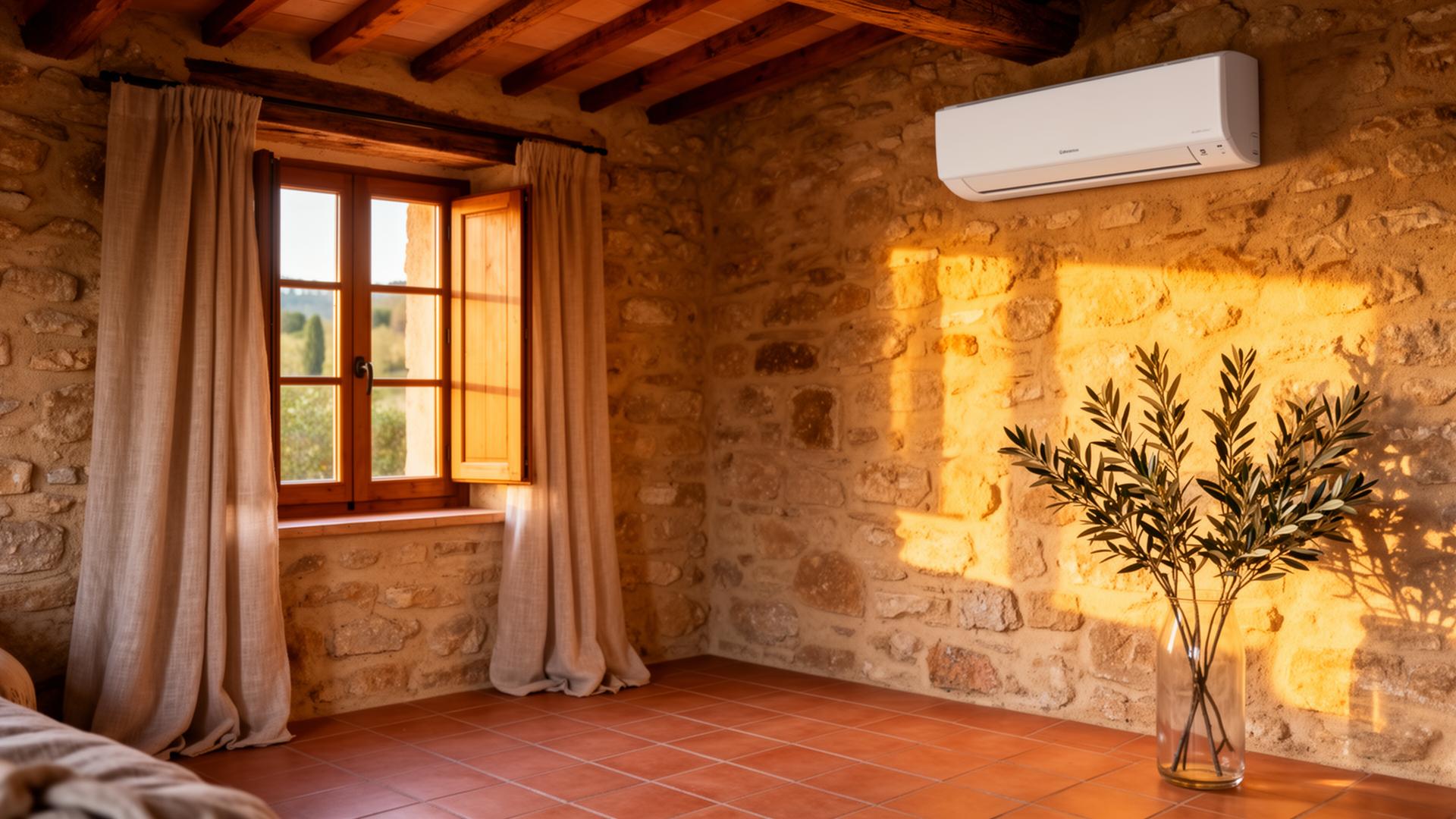 Nettoyage professionnel d'une climatisation murale réversible en Ardèche